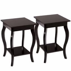 Set of 2 End Table Living Room Accent Table Sofa Side Table-Coffee