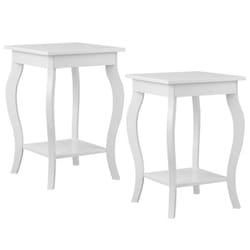 Set of 2 End Table Living Room Accent Table Sofa Side Table Bedroom