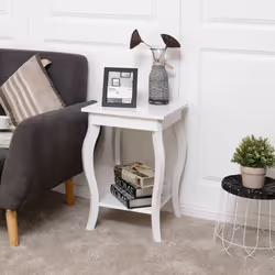 Set of 2 End Table Living Room Accent Table Sofa Side Table Bedroom