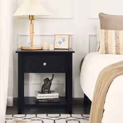 Accent Table Bedroom Narrow Side End Table Storage Cabinet Nightstand