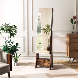 Freestanding Jewelry Cabinet Floor Jewelry Armoire Organizer