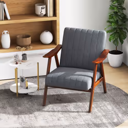 Modern Accent Chair Ergonomic Leisure Chair Upholstered Lounge Chair