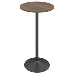 Round Top Pub and Bar Table Standing Bistro Table with MDF Top & Black Leg