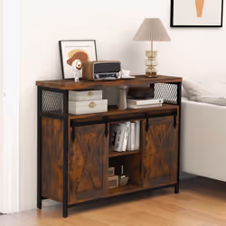 Buffet Cabinet Farmhouse Coffee Bar Cabinet Kitchen Storage Sideboard
