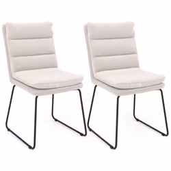 2Pcs Leisure Chair Upholstered Accent Chair Home Wood Lounge Sofa Chair