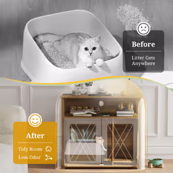 Cat Litter Box Enclosure Cat Litter Box Furniture Hidden With Doors