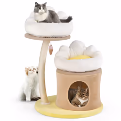 83cm Cat Tree Indoor Cat Tower Sisal Scratching Post Pet House Condo