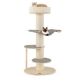 Indoor Cat Tree 120 CM Multi-layer Cat Tower With Hammock