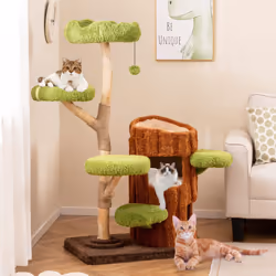 Multi-level Cat Tree Cat Furniture With Double Decker Cat House