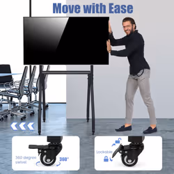 Mobile TV Stand Rolling TV Cart for 43â-100â Flat/Curved Screens
