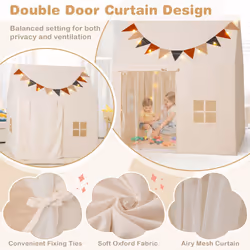 Kids Play Tent Indoor & Outdoor Toddler Tent With Padded Non-slip Mat
