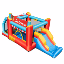 Inflatable Bounce House 5-in-1 Ice Cream Jumping Castle (Without Blower)