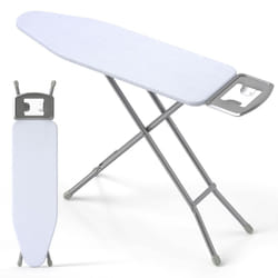 120cm x 38cm Ironing Board w/ Iron Rest Foldable Carbon Steel Ironing Table