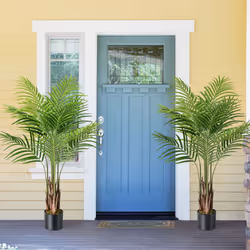 128CM Tall Artificial Palm Paradise Plant 2 Pack Large Fake Potted Tree