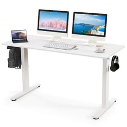 140 x 60cm Electric Standing Desk Home Office Computer Desk w/ 3 Memory Heights