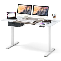 140 x 70cm Electric Standing Desk Sit to Stand Table Height Adjustable Computer Workstation