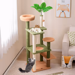 152cm Cat Tree Indoor Cat Tower w/ Sisal Scratching Posts & Rope