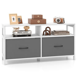 2-Drawer Fabric Dresser Bedroom Wide Chest of Drawers TV Cabinet Stand