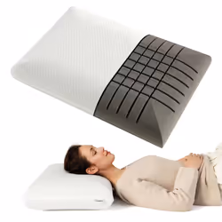 2Pcs Bamboo Charcoal Memory Foam Pillow Set 3D Cutting Air Flow Pillows