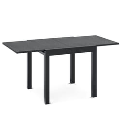 4-6 Person Expandable Patio Dining Table Aluminum Rectangular Indoor Outdoor Table