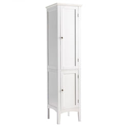 5-Tier Bathroom High Cabinet Tall Narrow Storage Cabinet Organizer