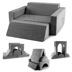 8 Piece Kids Modular Play Sofa Toddler Creative Couch Convertible Foam Sofa