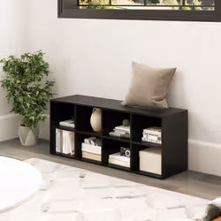 8-Cube Shoe Bench Entryway Shoe Rack Cabinet 8 Cubbies Storage Shelf