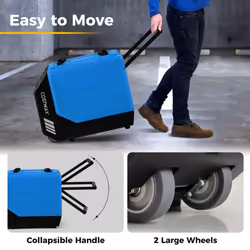 90L/Day Commercial Dehumidifier w/ Pump & Drain Hose -Blue