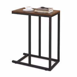 C-Shaped End Table for Couch and Bed 64 CM High Sofa Side Table