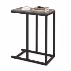 C-Shaped End Table for Couch and Bed 64 CM High Sofa Side Table