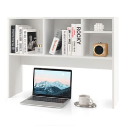 Desktop Bookshelf Tabletop Display Rack Storage Organizer w/ 4 Cubbies