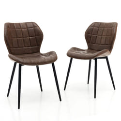 Dining Chairs Set of 2 Kitchen Chairs w/ Padded Back Armless Side Chairs