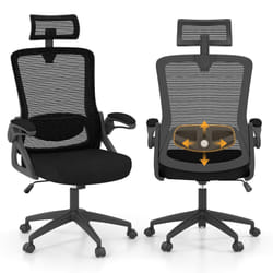 Ergonomic Office Chair Adjustable Swivel Task Chair w/ Lumbar Support