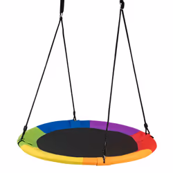 Flying Saucer Tree Swing Giant 100cm Round Swing w/ Steel Frame
