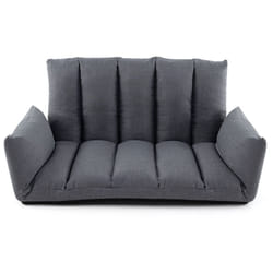 Foldable Floor Sofa Upholstered Recliner Chair Convertible Lazy Couch
