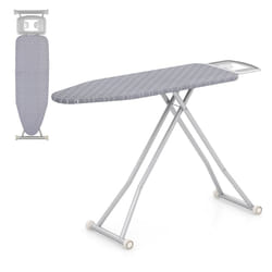 Foldable Steam Station Table 120 x 38 cm Iron Board with Cover & Iron Rest