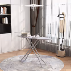 Full Size Ironing Board with Iron Rest Foldable 4-Layer Iron Table