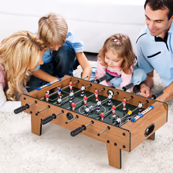 Game Room Size Football Table Space Saving Table Football-Natural