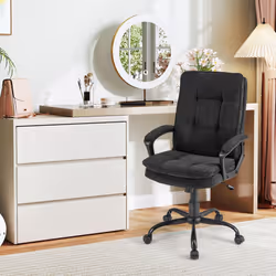 Height-adjustable Office Chair Ergonomic Computer Chair-Black