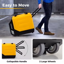 90L/Day Rotational Molded Industrial Dehumidifier w/ Pump-Yellow