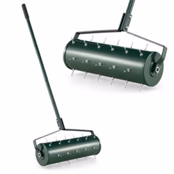 53cm Manual Lawn Aerator Garden Heavy Duty Rolling Aerator Lawn Tool