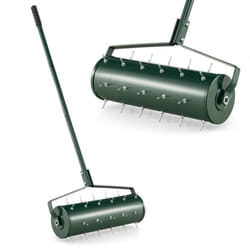 53cm Manual Lawn Aerator Garden Heavy Duty Rolling Aerator Lawn Tool