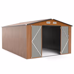 426 cm x 300 cm Outdoor Storage Shed Large Garden Tool House