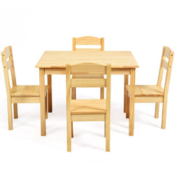 Kids Table & 4 Chairs Set Activity Table Set Wooden Table Furniture