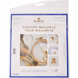 DC90 Soluble Canvas, Polyvinyl, White, 22 x 0.2 x 20 cm