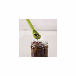 10105 2-Piece Scoop and Pick Jar Spoon and Fork, for olives in jars - Green