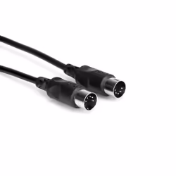 Hosa Technology MID-301BK, DIN (5-pin), Male, DIN (5-pin), Male, 0.3 m, Black