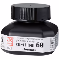 Zig Sumi Pen Ink 60ml Black