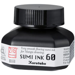 Zig Sumi Pen Ink 60ml  Black