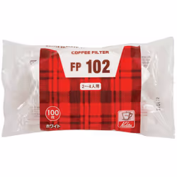 Kalita #13127 Coffee Filter FP102 Filter Paper For 2-4 People 100 Sheets White